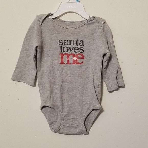 Carter's Other - Carter's Santa Loves Me Onesie